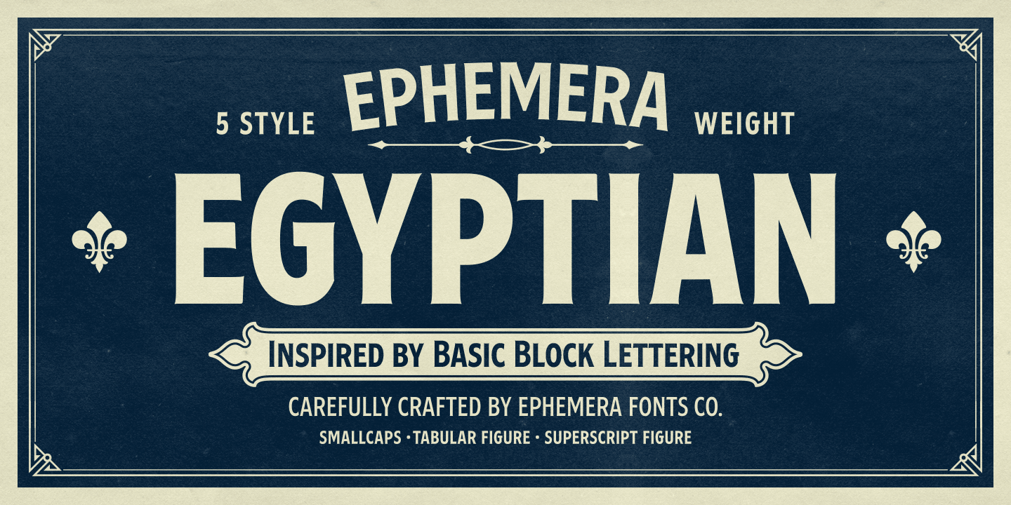 Font Ephemera Egyptian